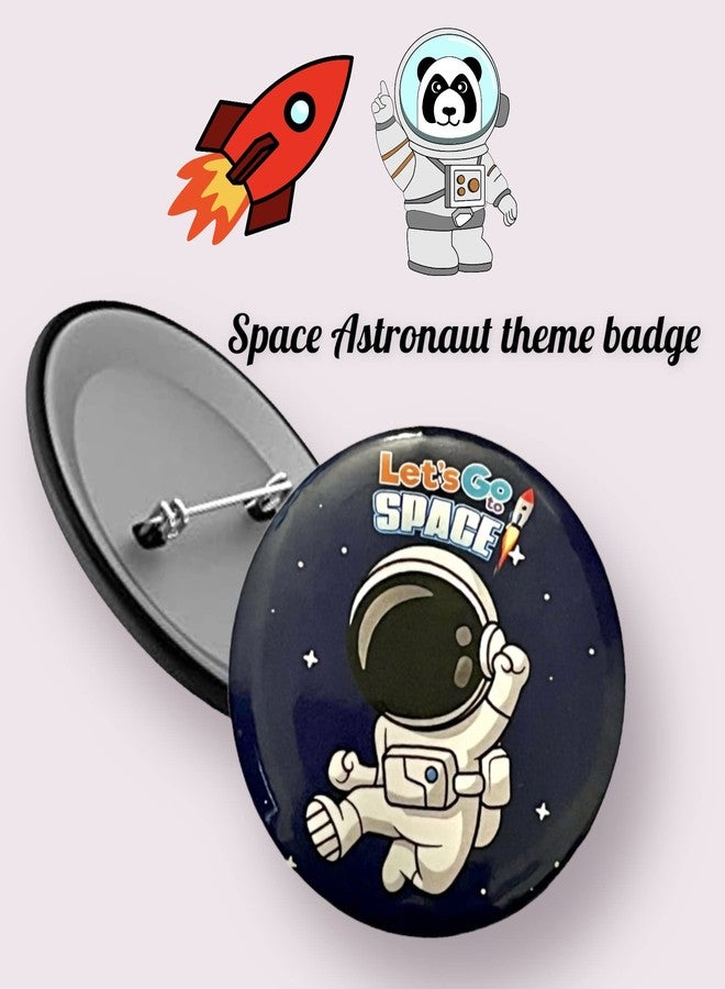 Le Delite 10 Pieces Space Theme Badges, Birthday Supplies, Return Gifts For Kids Accessories, Party Items, Button Badge Decorate Bags, Pouch/Stationery Supplies - Image 3